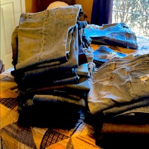50 pair of jeans ...Miss me true religion Joes etc